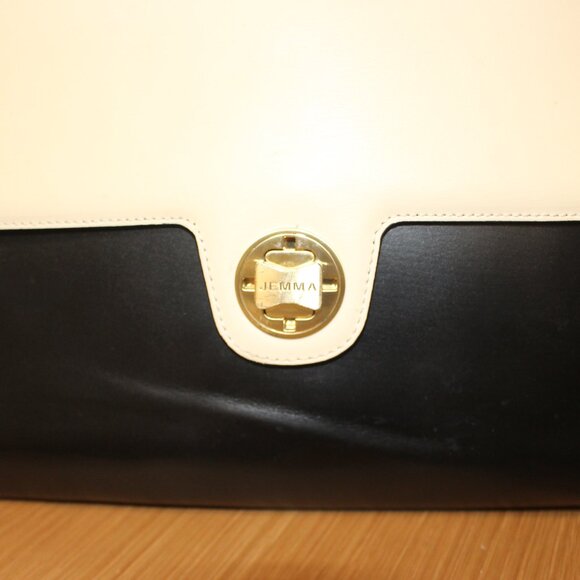 JEMMA EMMA TRAVELER 39 WORK BUSINESS LAPTOP WEEKENDER TRAVEL BAG BLACK VANILLA - Picture 2 of 8